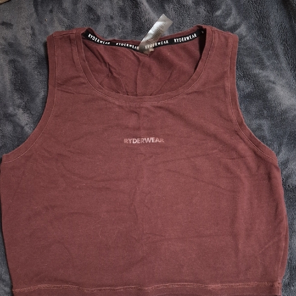 Ryderwear Women's Maroon Muscle Tee - Picture 3 of 5